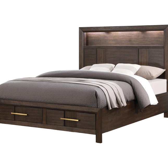 1441 Kenzo Queen Bed in Dark Walnut