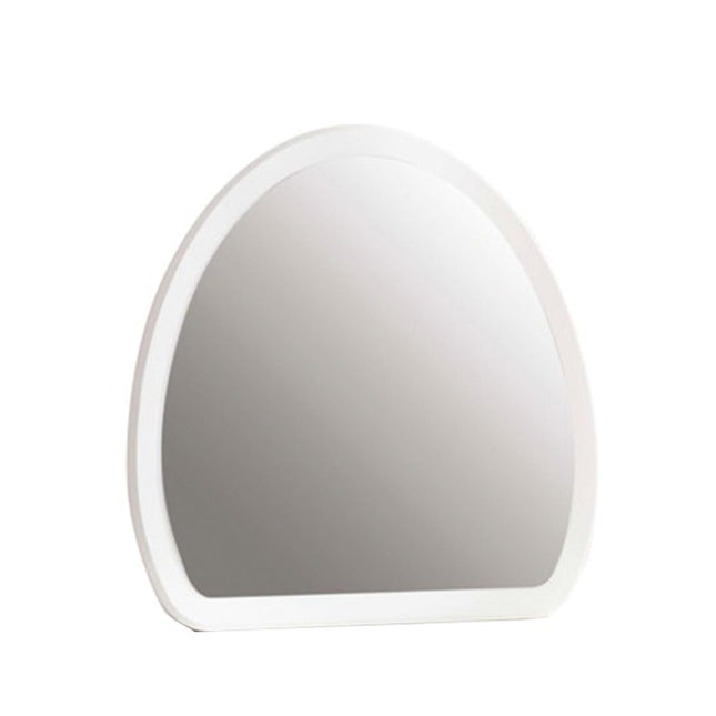 1401 Laura Mirror in White & Gold