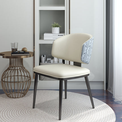Minimalist Luxury Home Dining Leather Lounge Chair Set of 2 MH-DC6