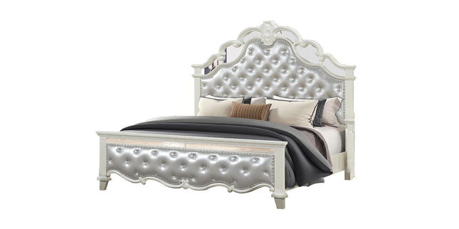 1381 Milan Queen Bed Milky White