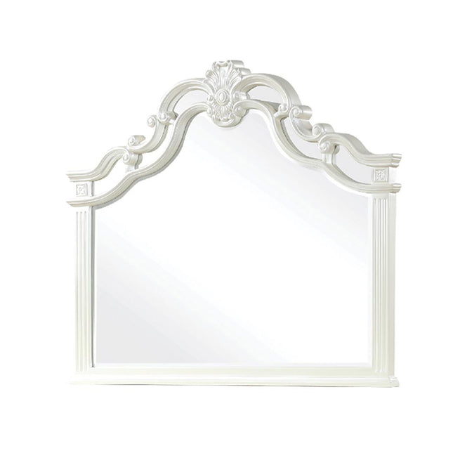 1381 Milan Mirror in Milky White