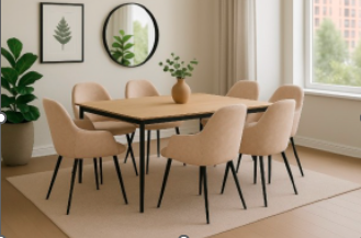 Lauren Dining table set with 6 chairs