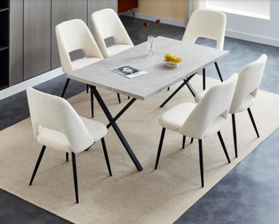 Boucle Dining Chair Set of 2
