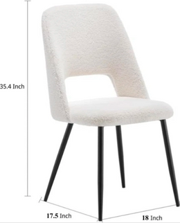 Boucle Dining Chair Set of 2