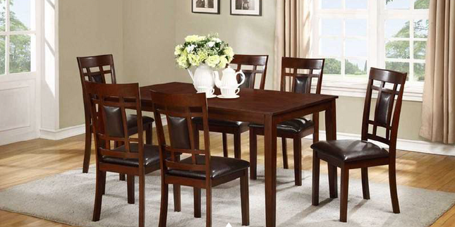 7 Piece Dining Set Wood