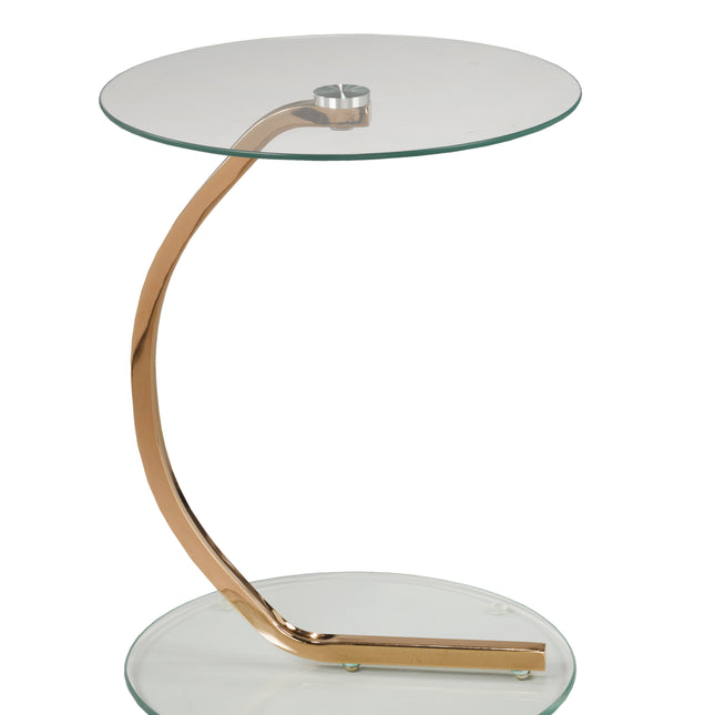 Accent Table/ End table/ Rosegold