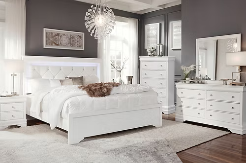 Pompei (White) Bed Set
