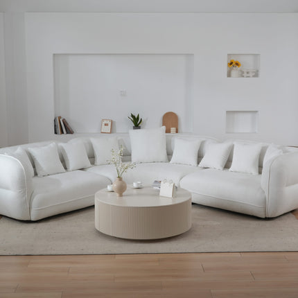 Spacious Sherpa Curved Couch AF-SF015WE