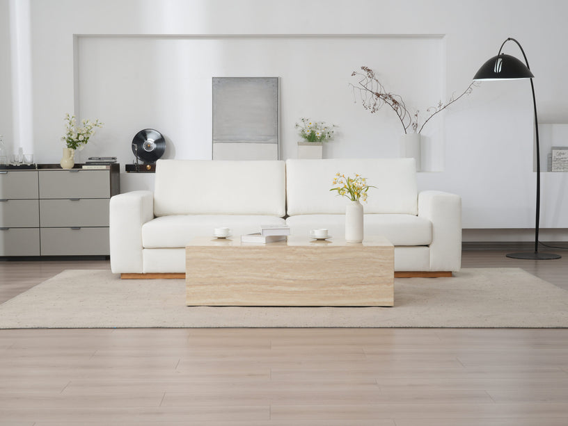 Minimalist Modern Sherpa Sectional Loveseat AF-SF018WE