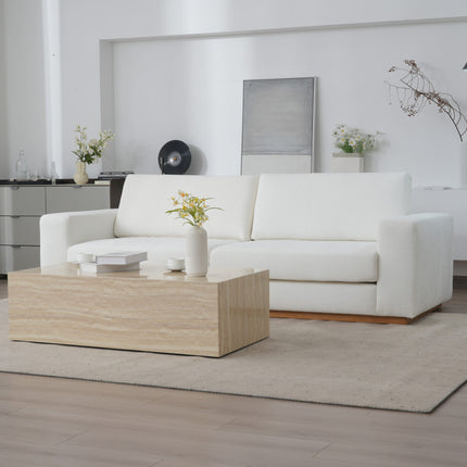 Minimalist Modern Sherpa Sectional Loveseat AF-SF018WE