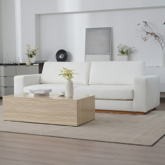 Minimalist Modern Sherpa Sectional Loveseat AF-SF018WE