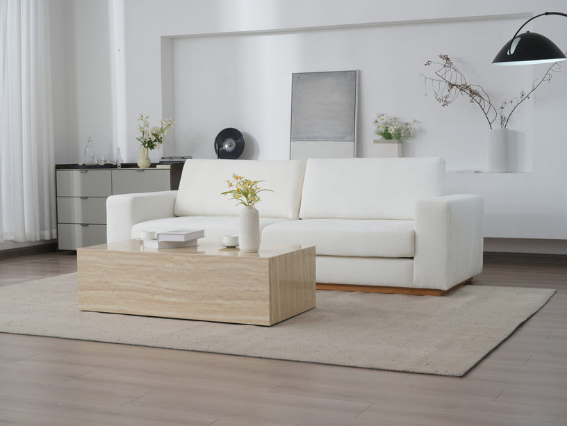 Minimalist Modern Sherpa Sectional Loveseat AF-SF018WE